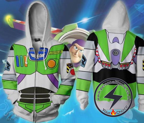 Toy Story Buzz Lightyear Zip Up Hoodie Jacket